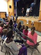 Each class had their own "meet & greet" with the band. 