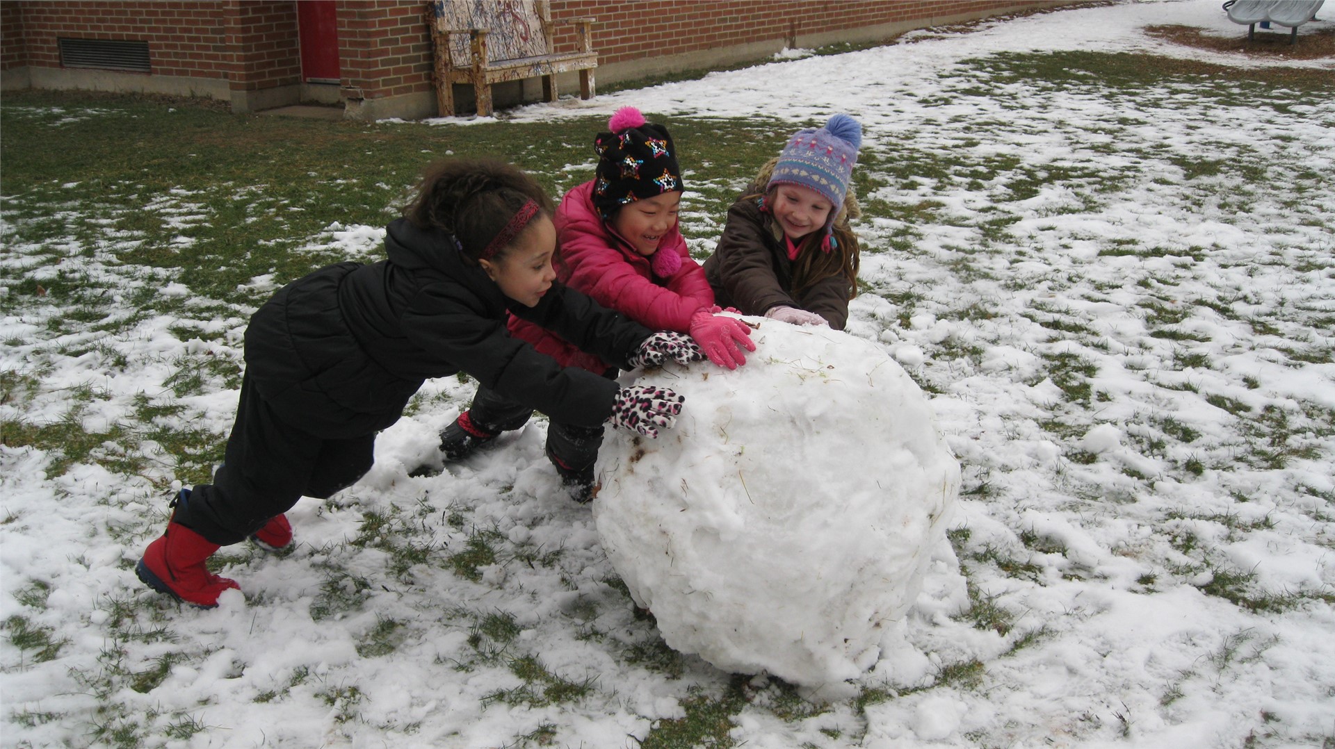 Great day to make a snowman!