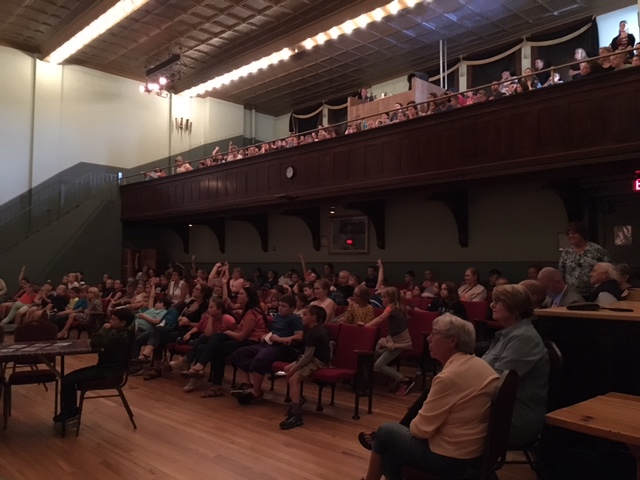 Audience at the Tri-Town Theatre special show of Jack N the Beanstalk