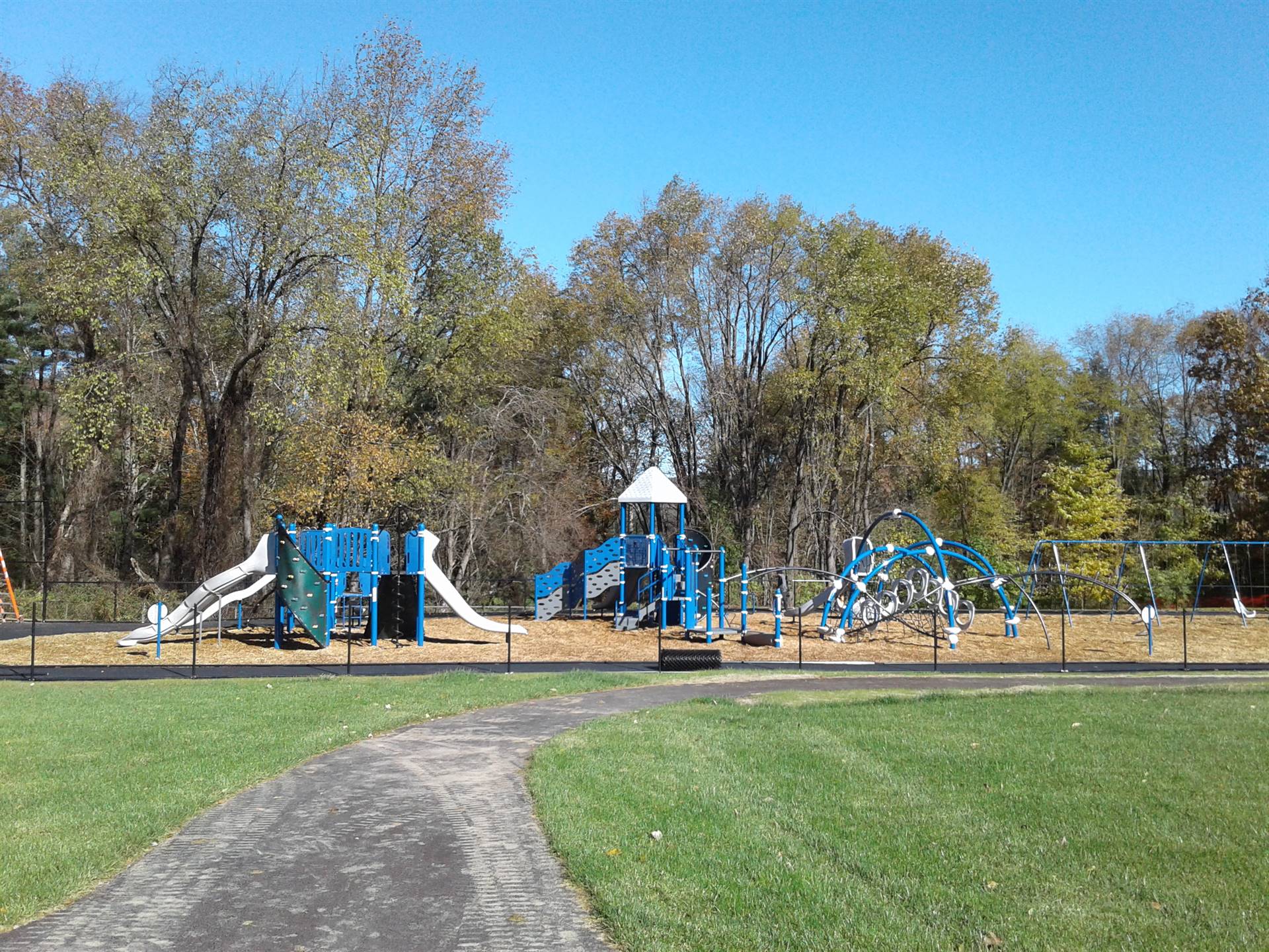 New Greenlawn Playground - view from the back of the building