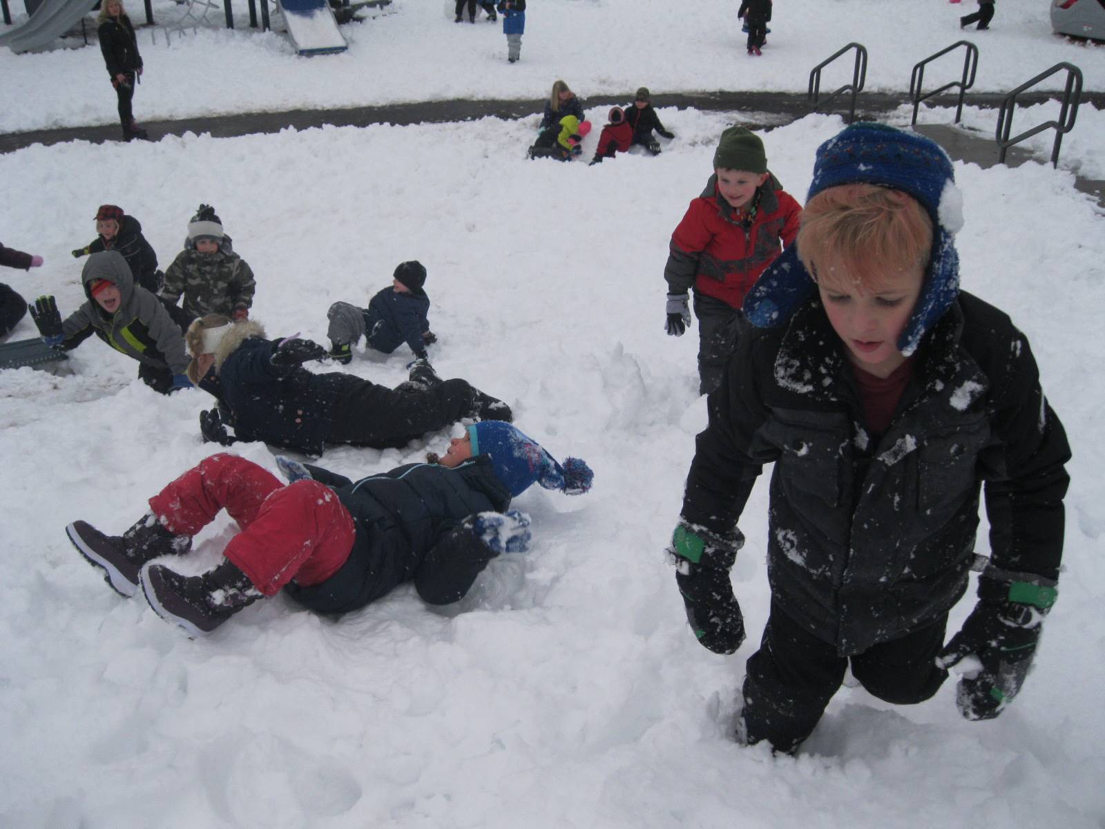 Children on the hill.