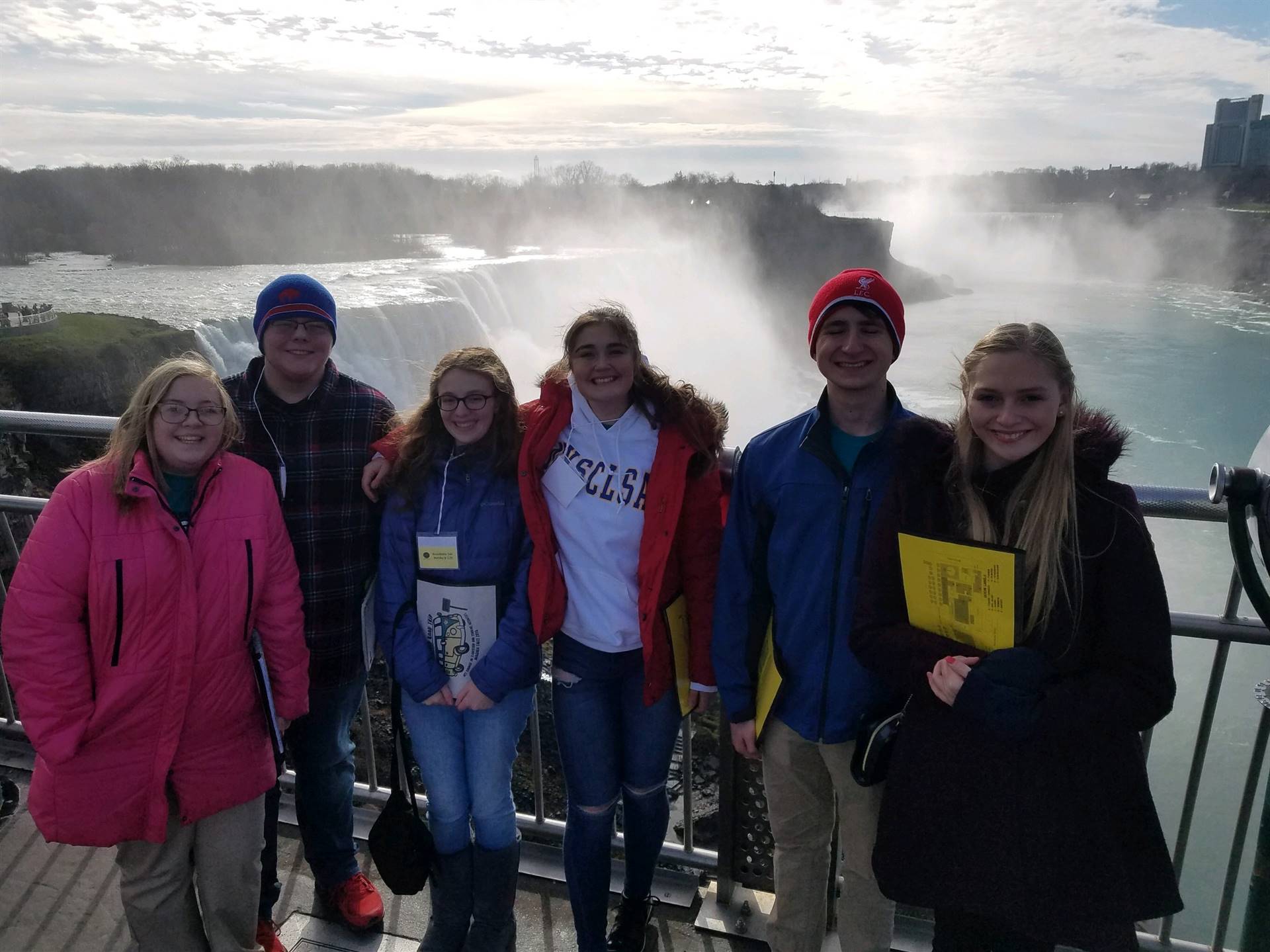 Students at Niagra Falls