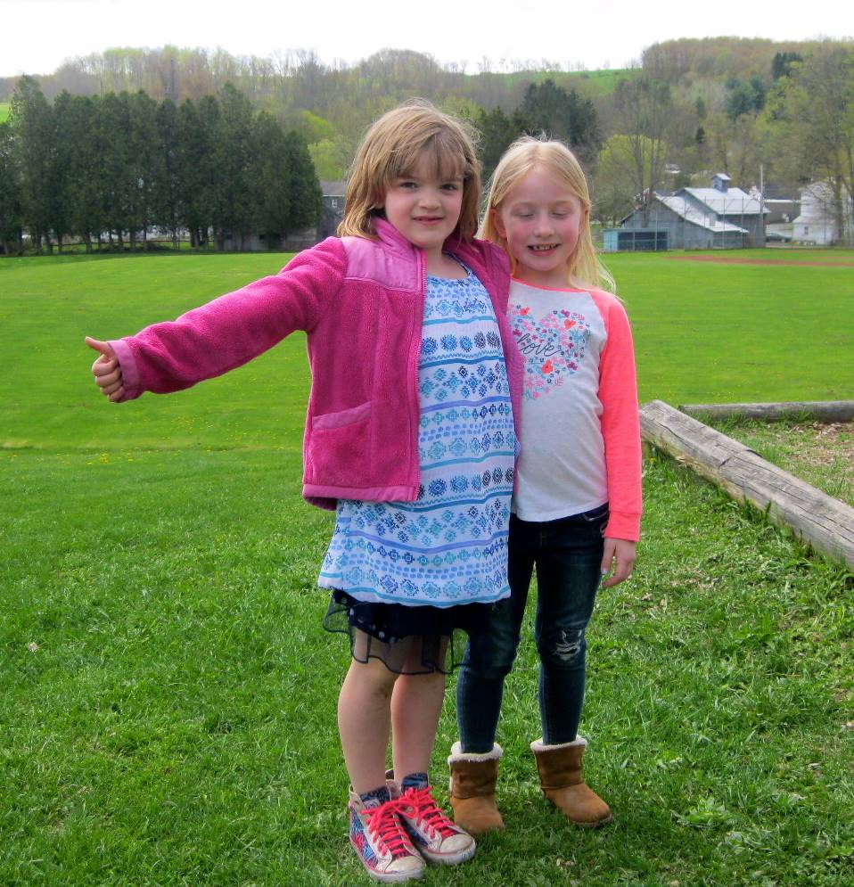 first grader make friends on the playground