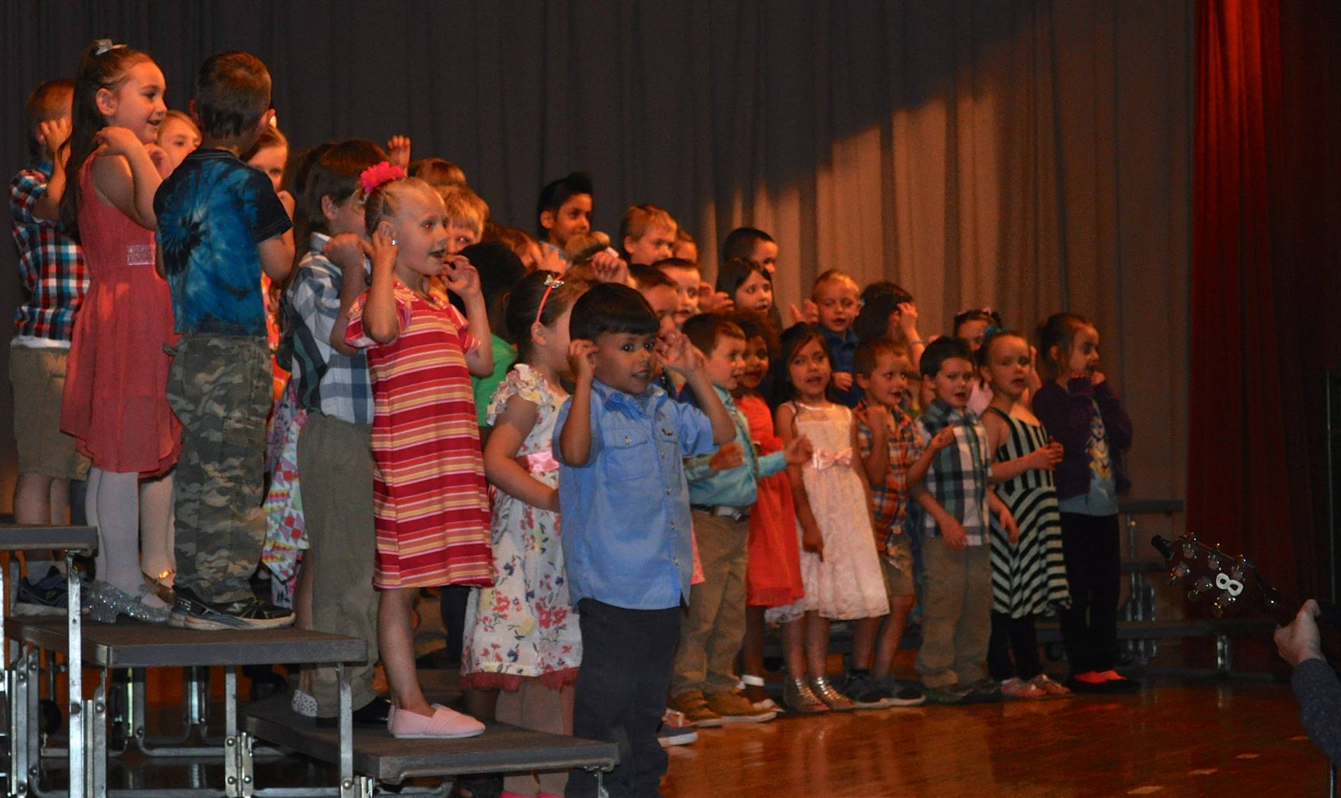 2018 Spring concert kindergarten students