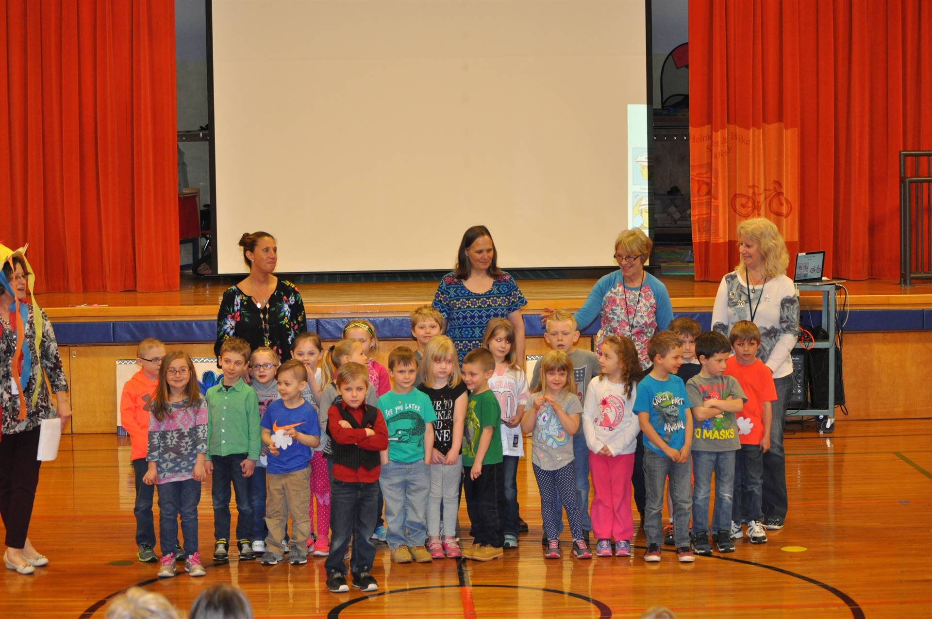 Students at PAWS assembly