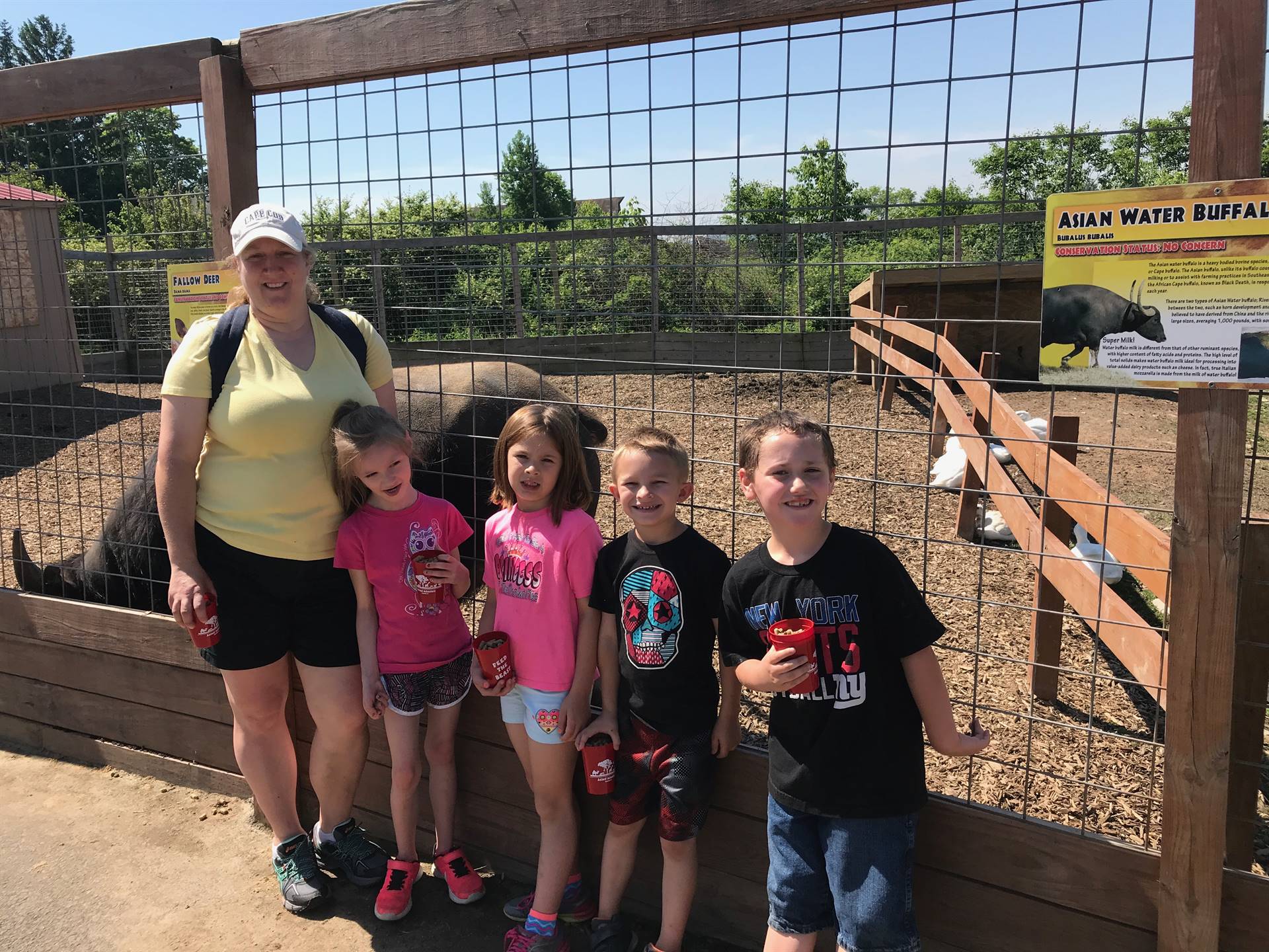 first grade studewnts at Animal Adventure