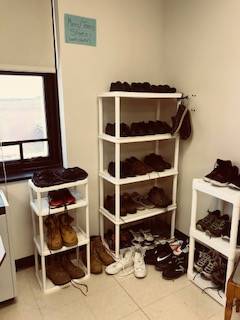 Bobcat Boutique - racks of shoes