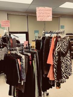 Bobcat Boutique - racks of clothes