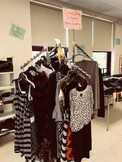 Bobcat Boutique - racks of clothes