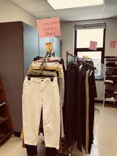 Bobcat Boutique - racks of pants