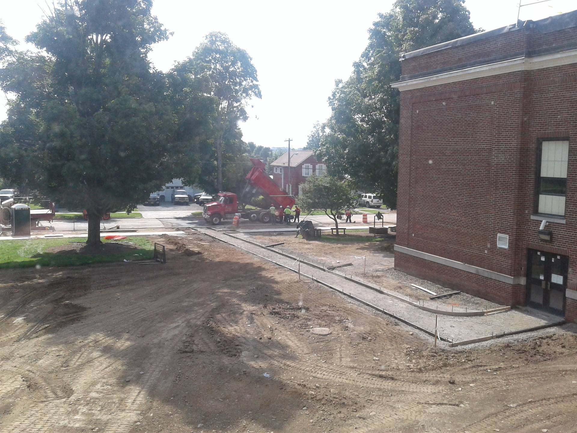 Week 9 - Capital Project - HS  - Pouring Sidewalks!