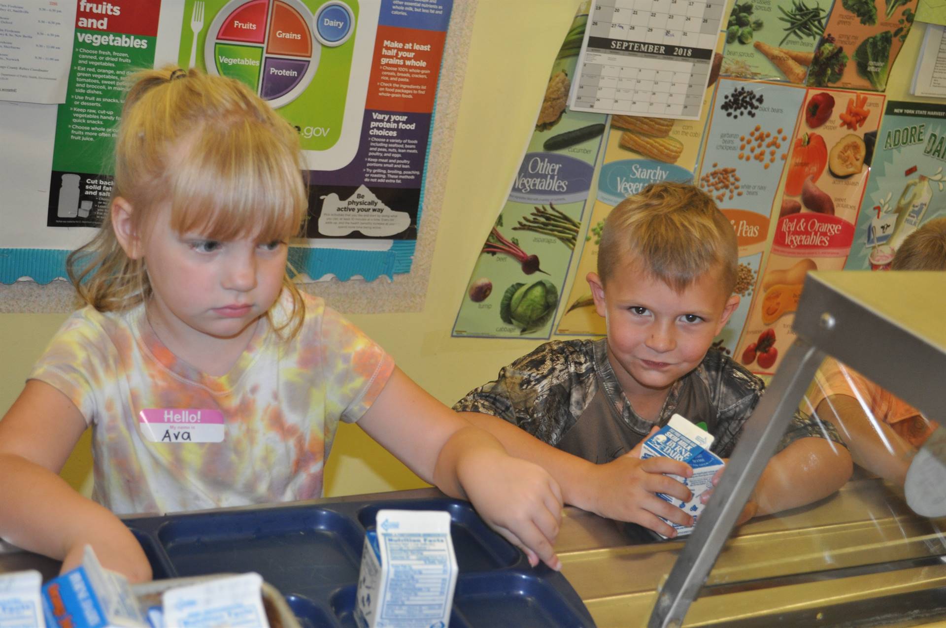 Students open milks