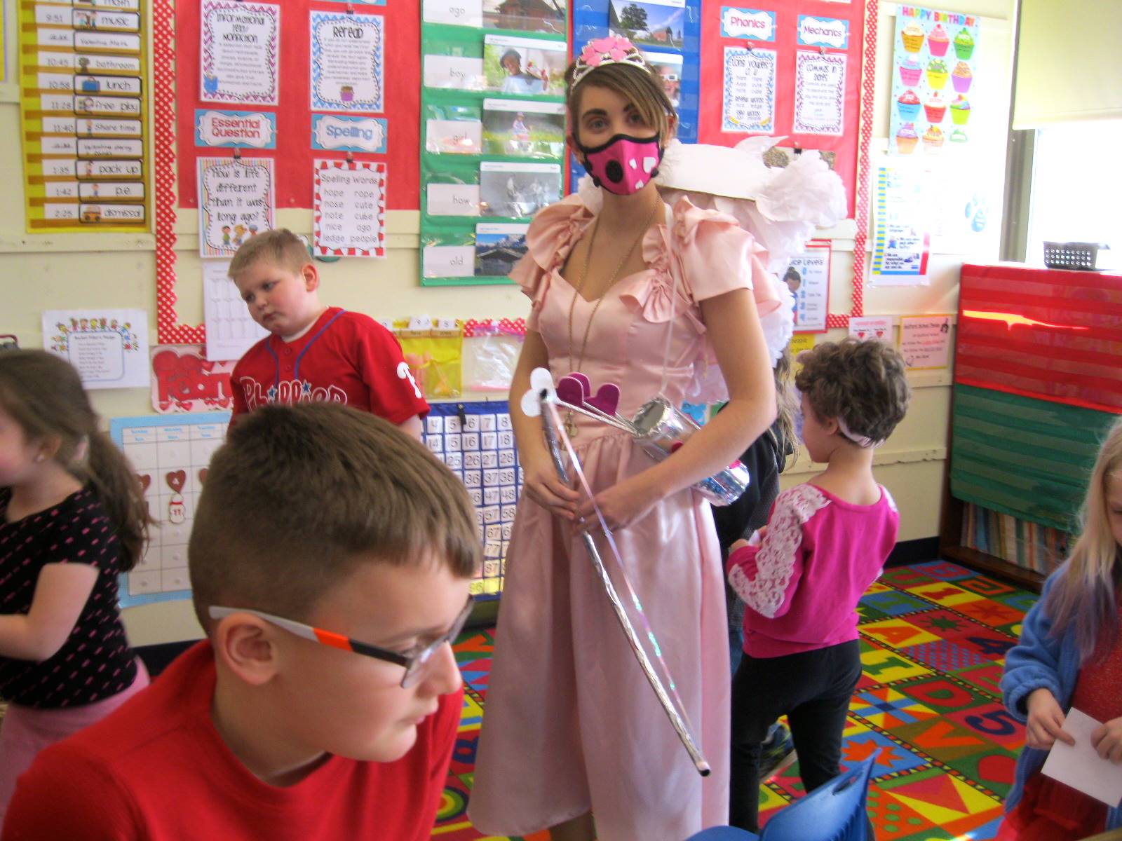 Cupid and students on Valentine's day!