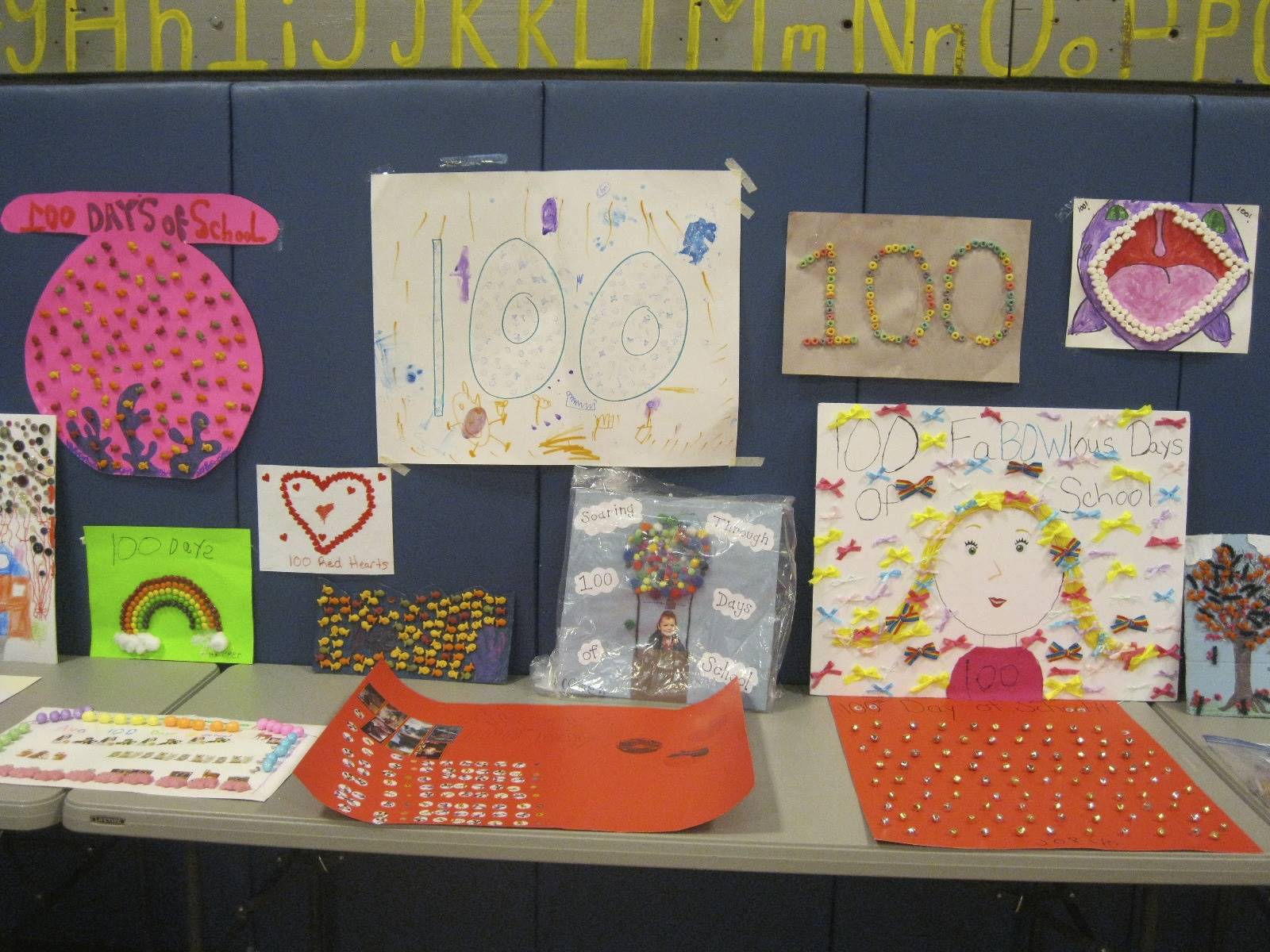 Student 100 day project display.