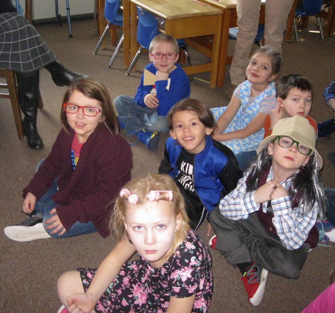 7 Students on 100 day of school.