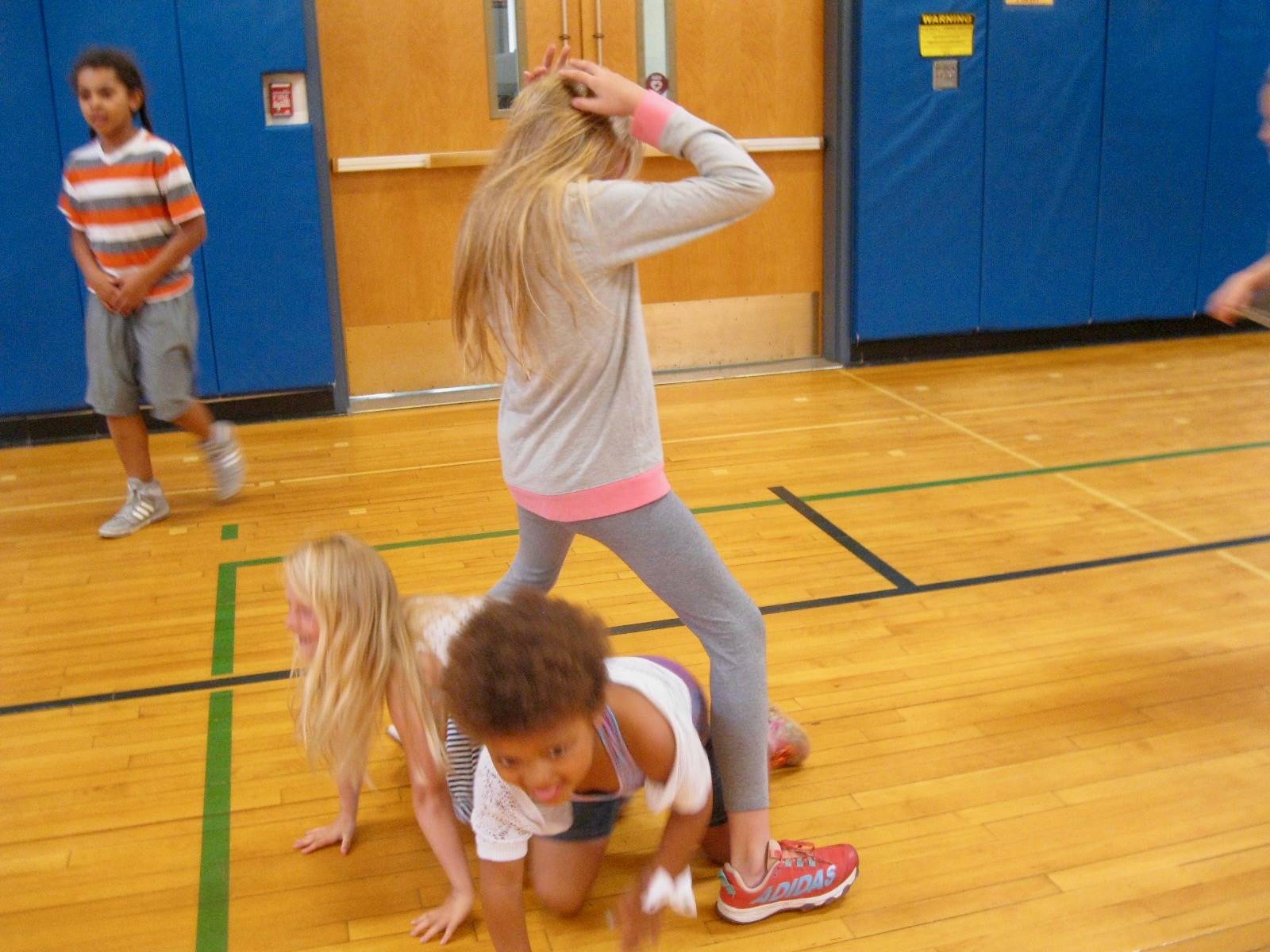 students play Monster mud tag