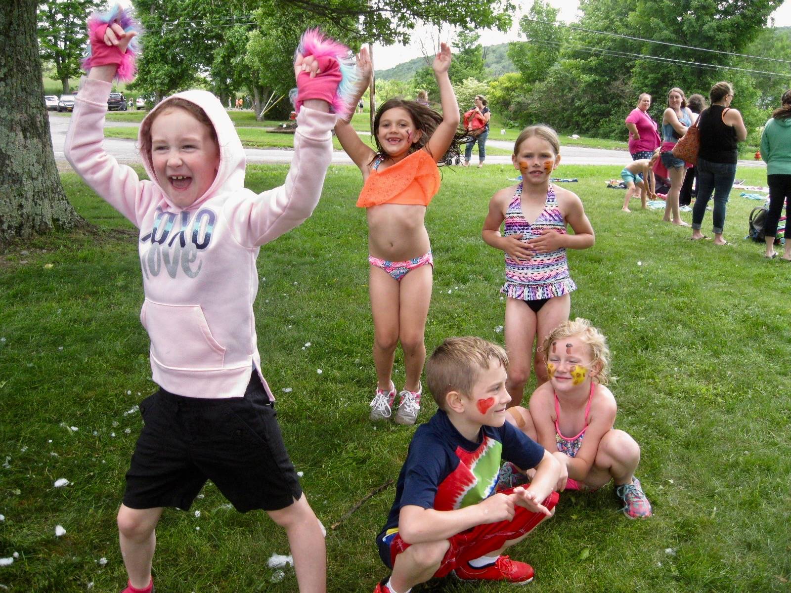 5 students jump for joy!