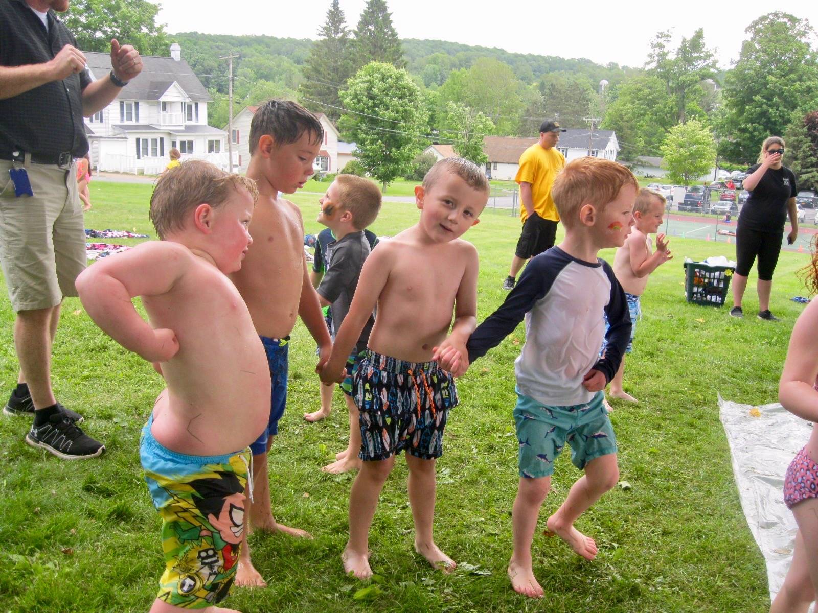 4 students at playday.