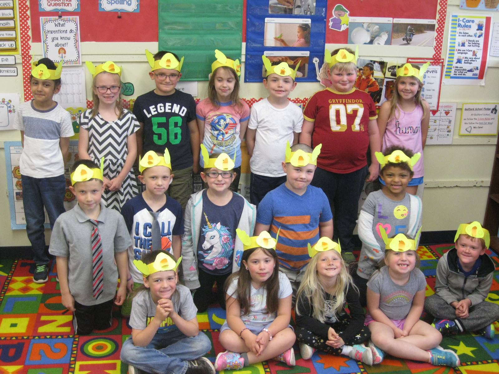  A Class displays their Duck Crowns!