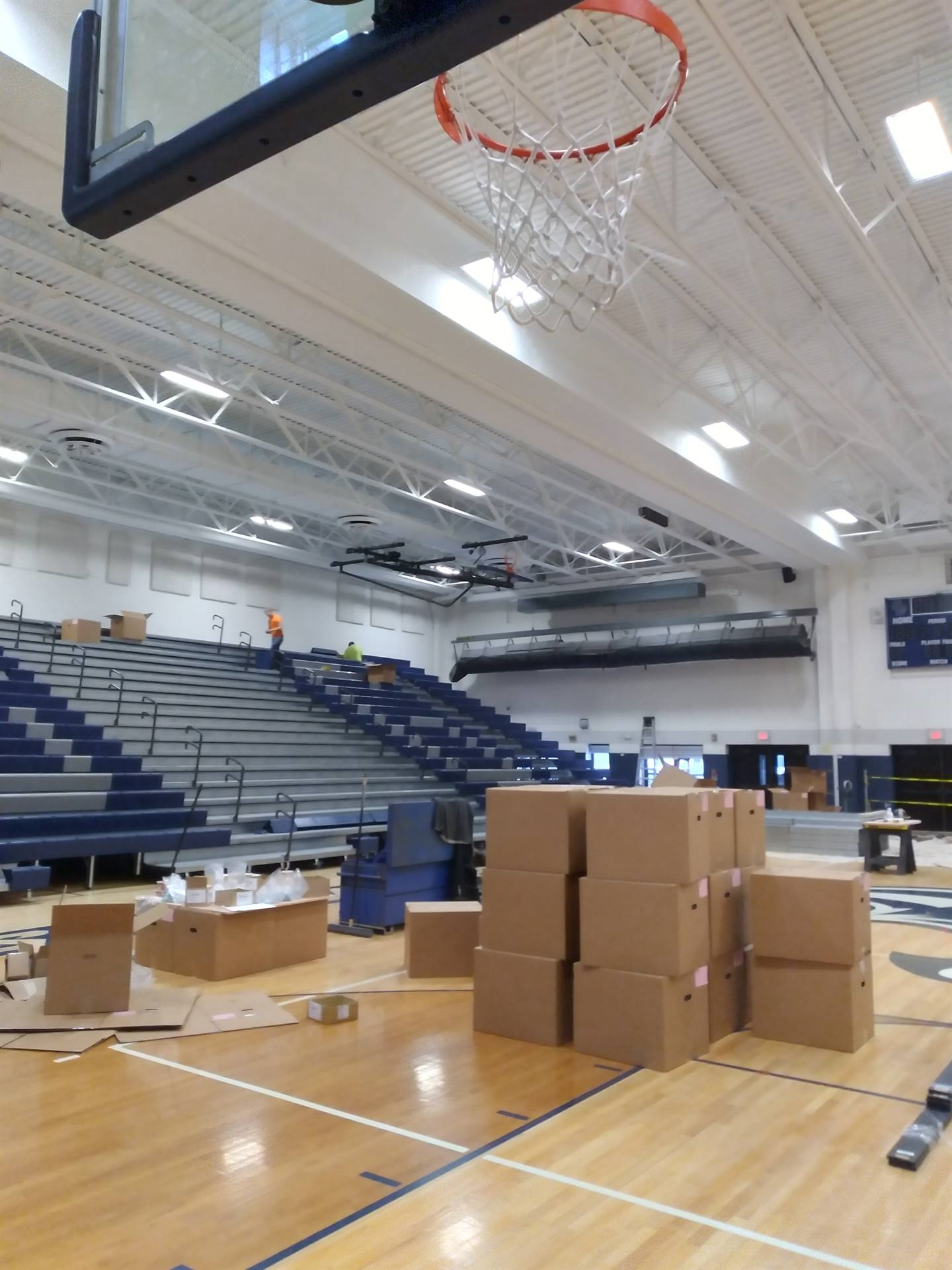 MPR Renovation 2021 Bleacher Installation