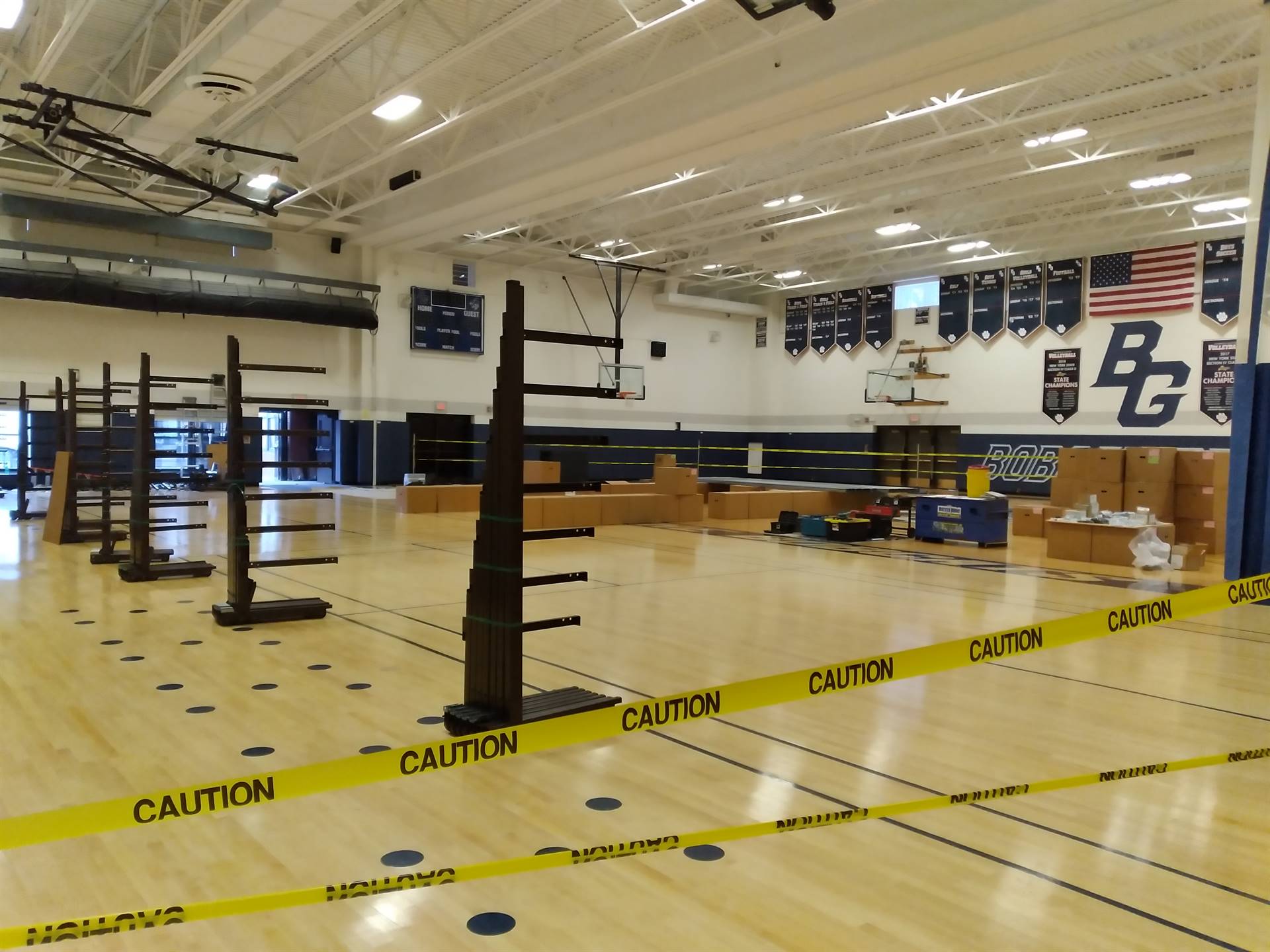 MPR Renovation 2021 Bleacher Installation 3