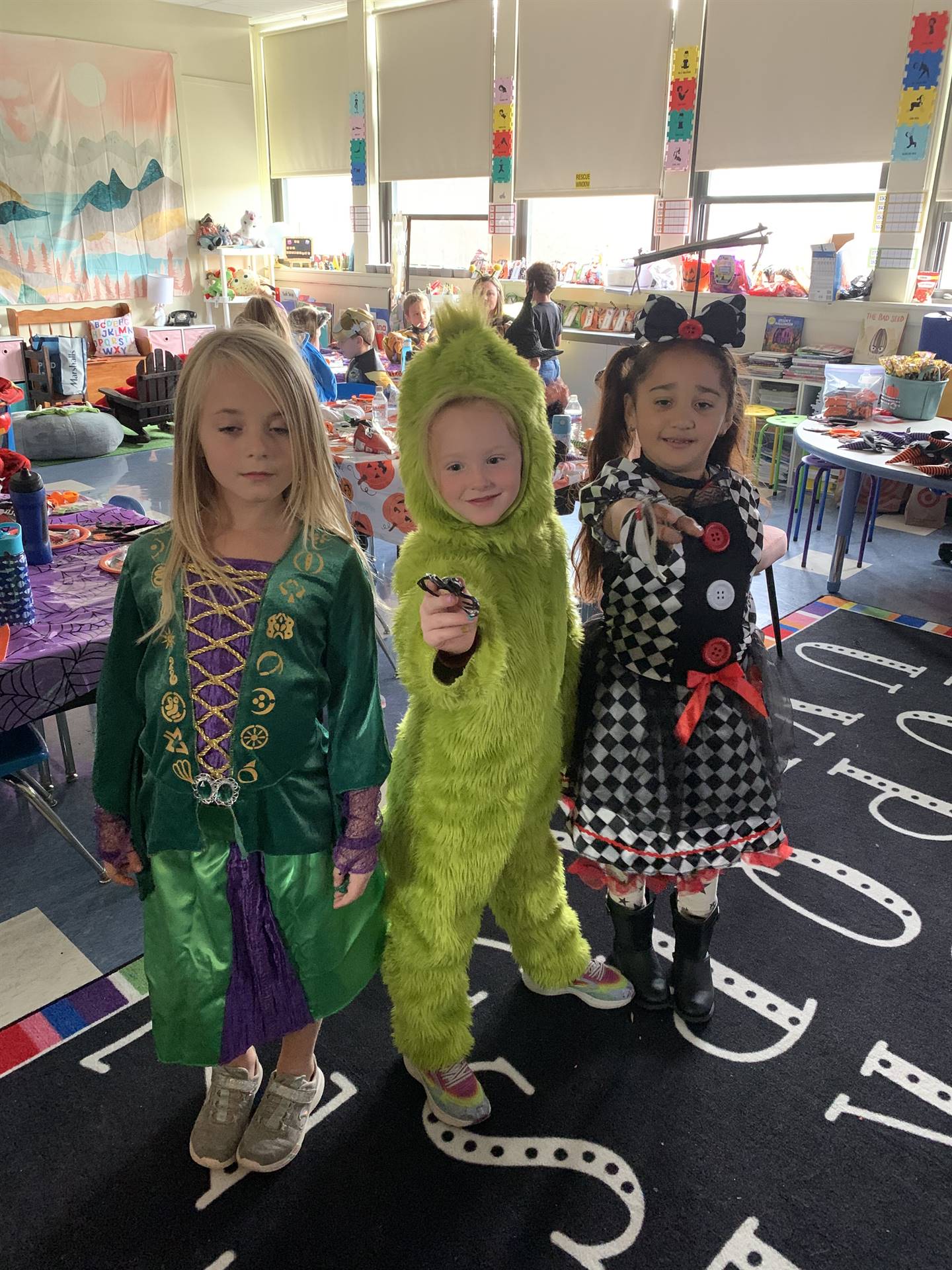 3 students dressed up