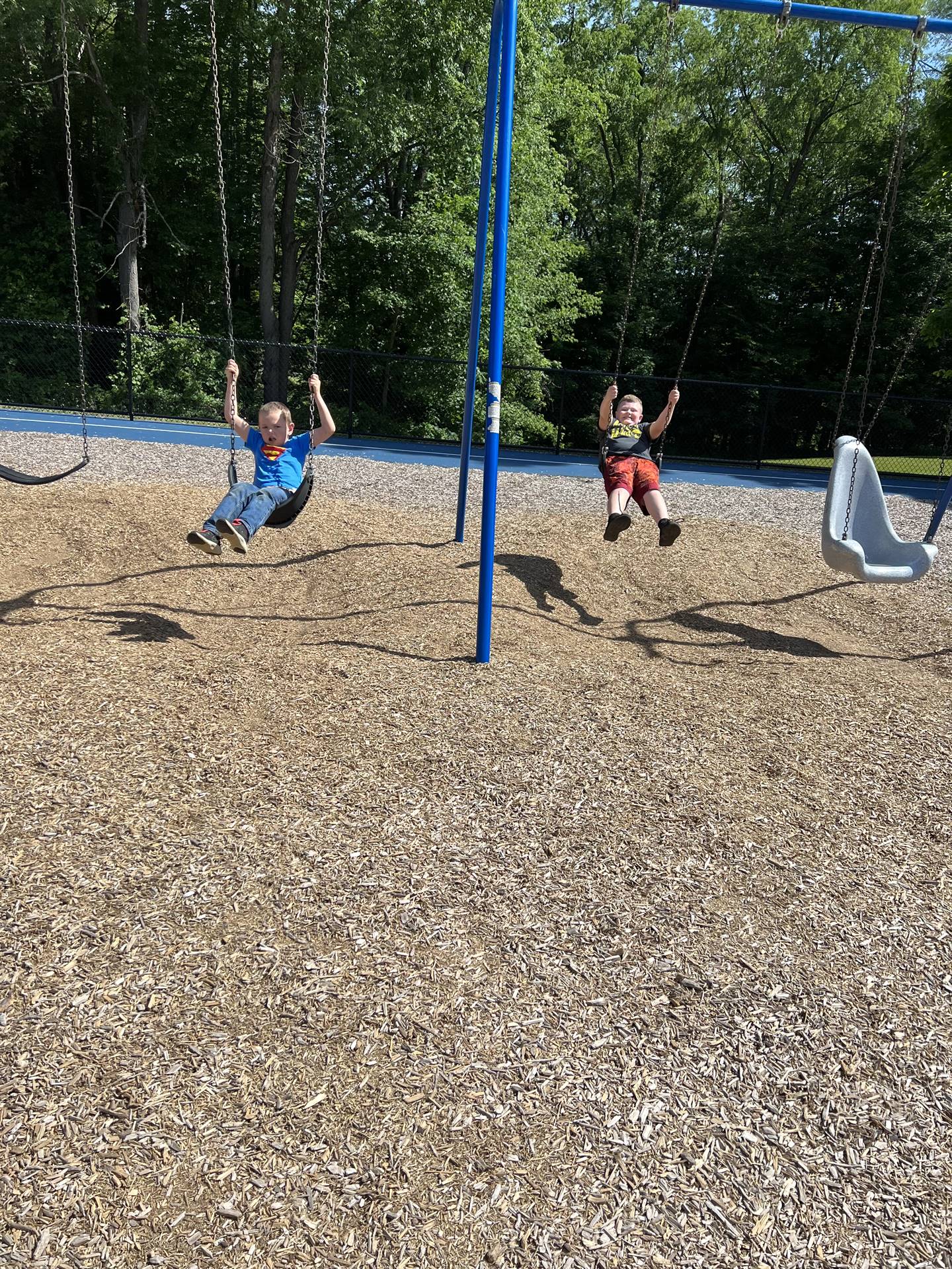 students swinging