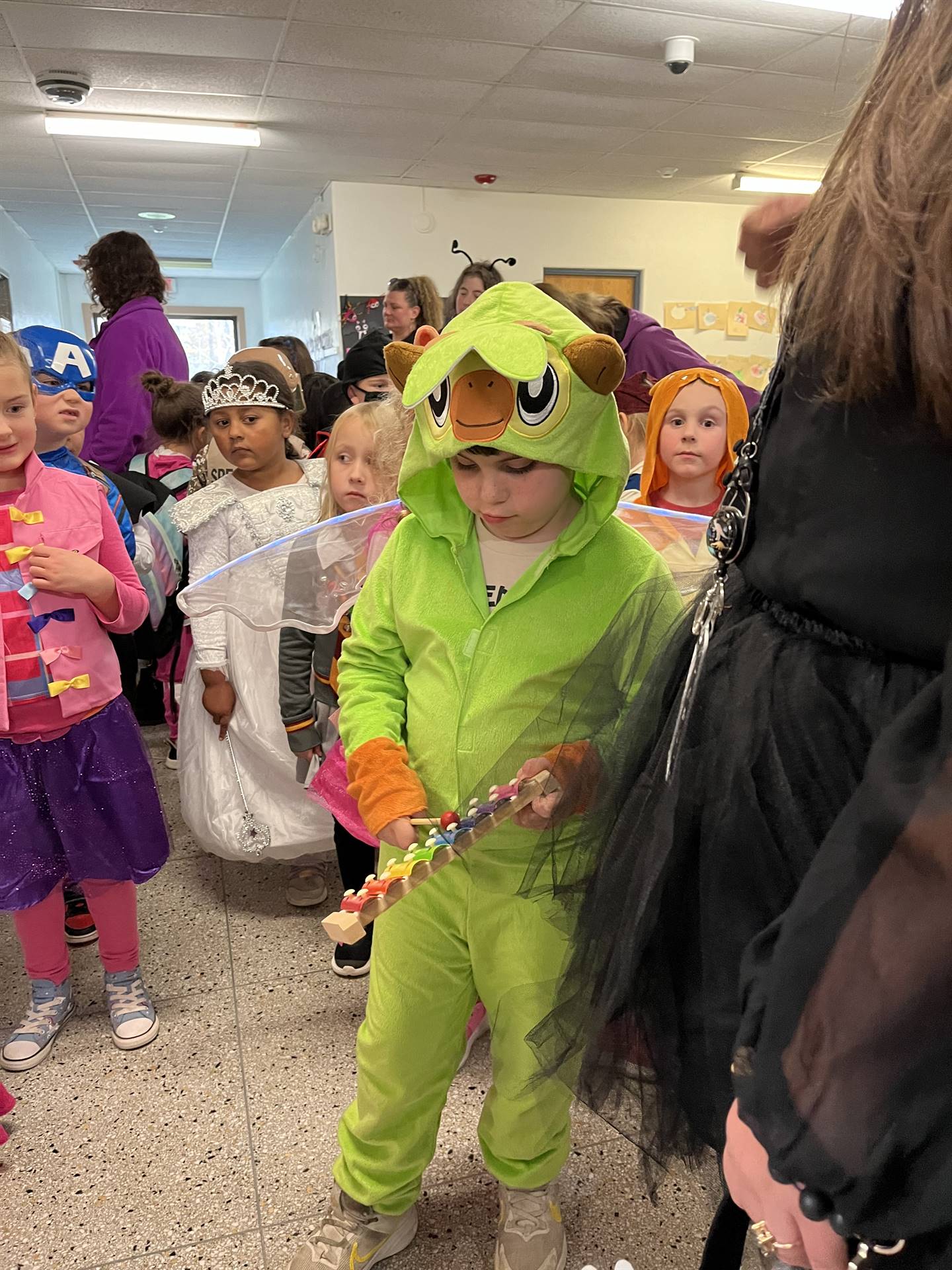 group of students dressed up for Halloween