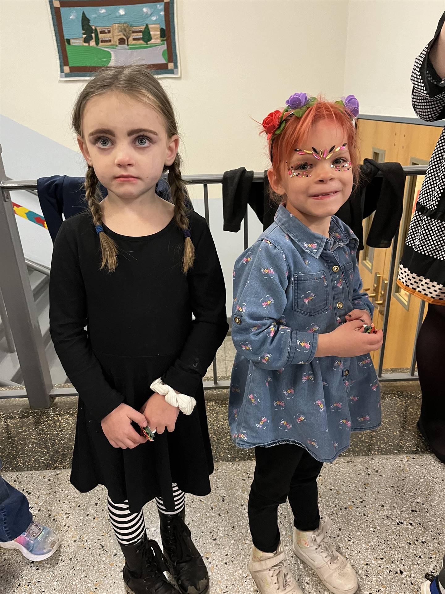 group of 2 students dressed up for Halloween