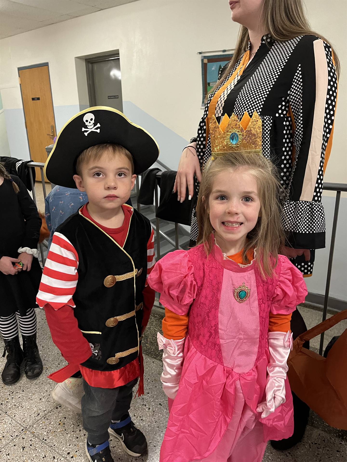 group of 2 students dressed up for Halloween