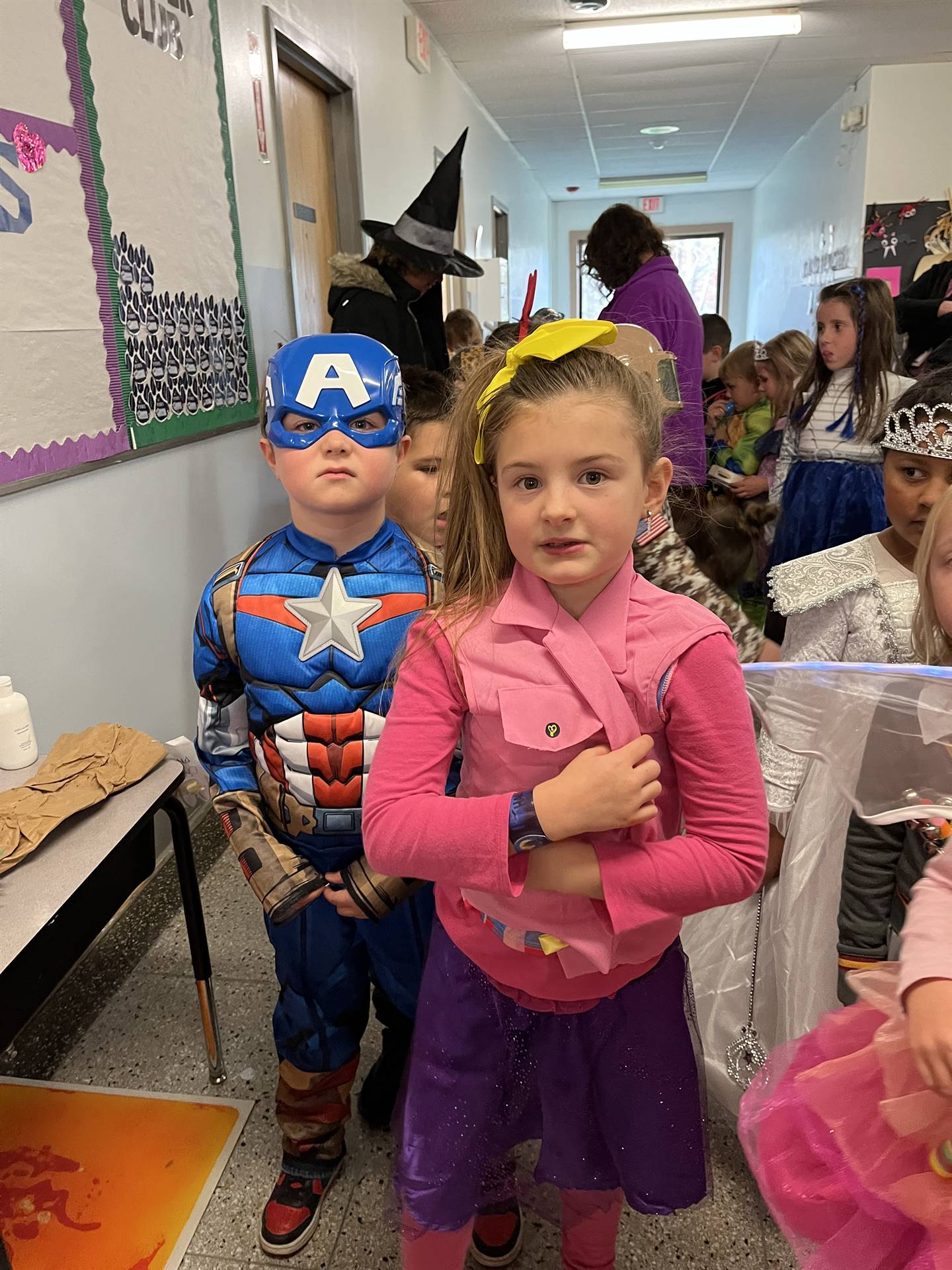 group of students dressed up for Halloween