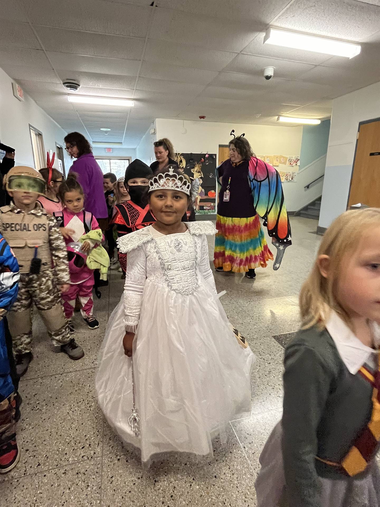 group of students dressed up for Halloween