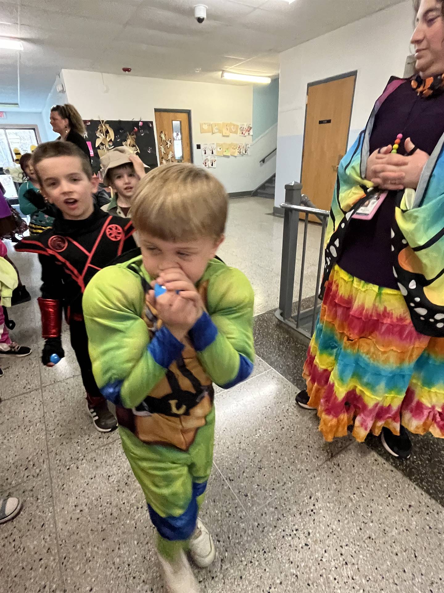 group of students dressed up for Halloween