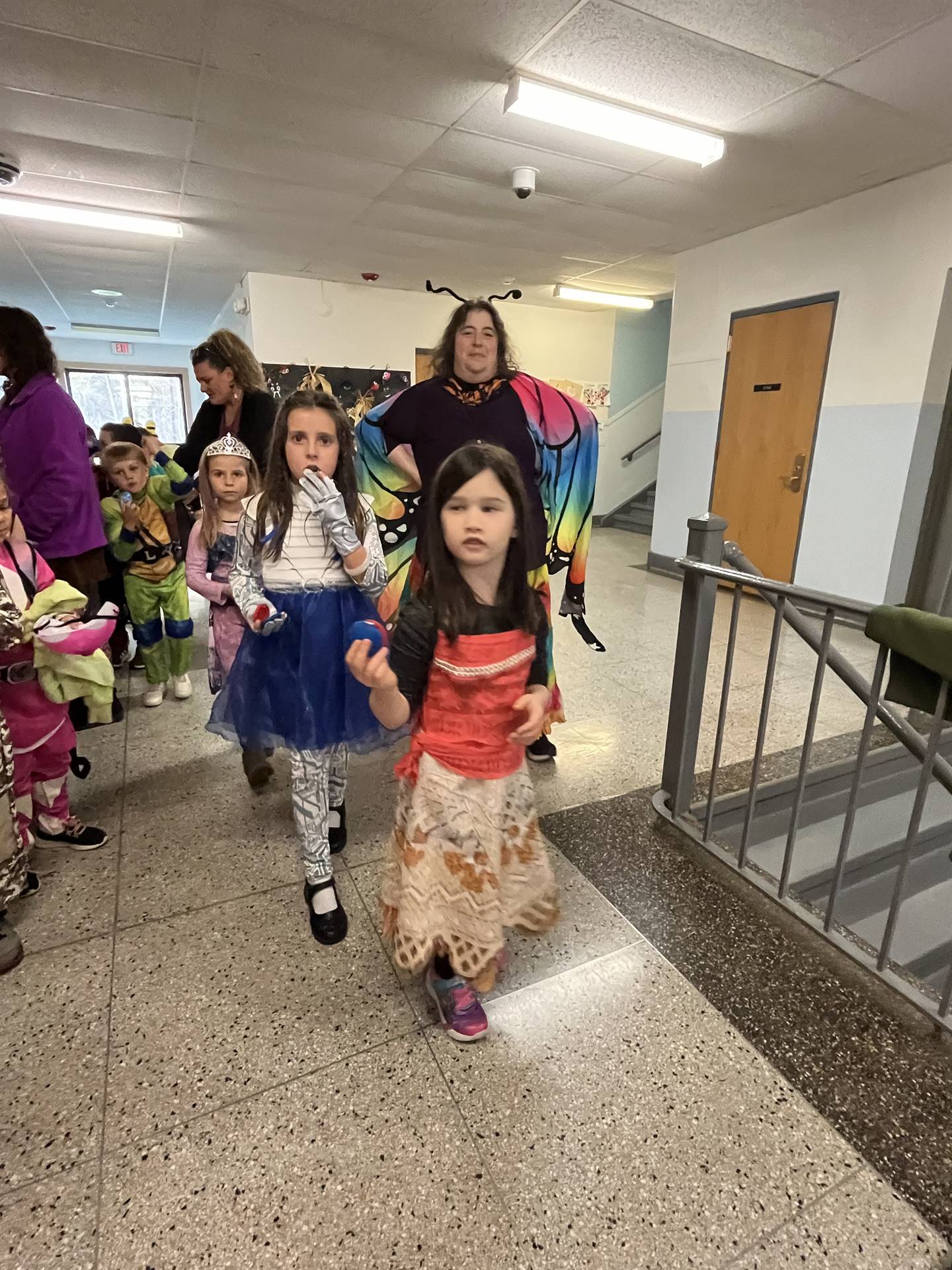 group of students dressed up for Halloween