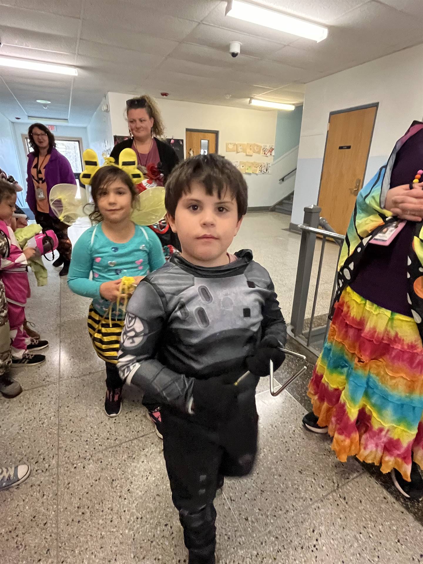 group of students dressed up for Halloween