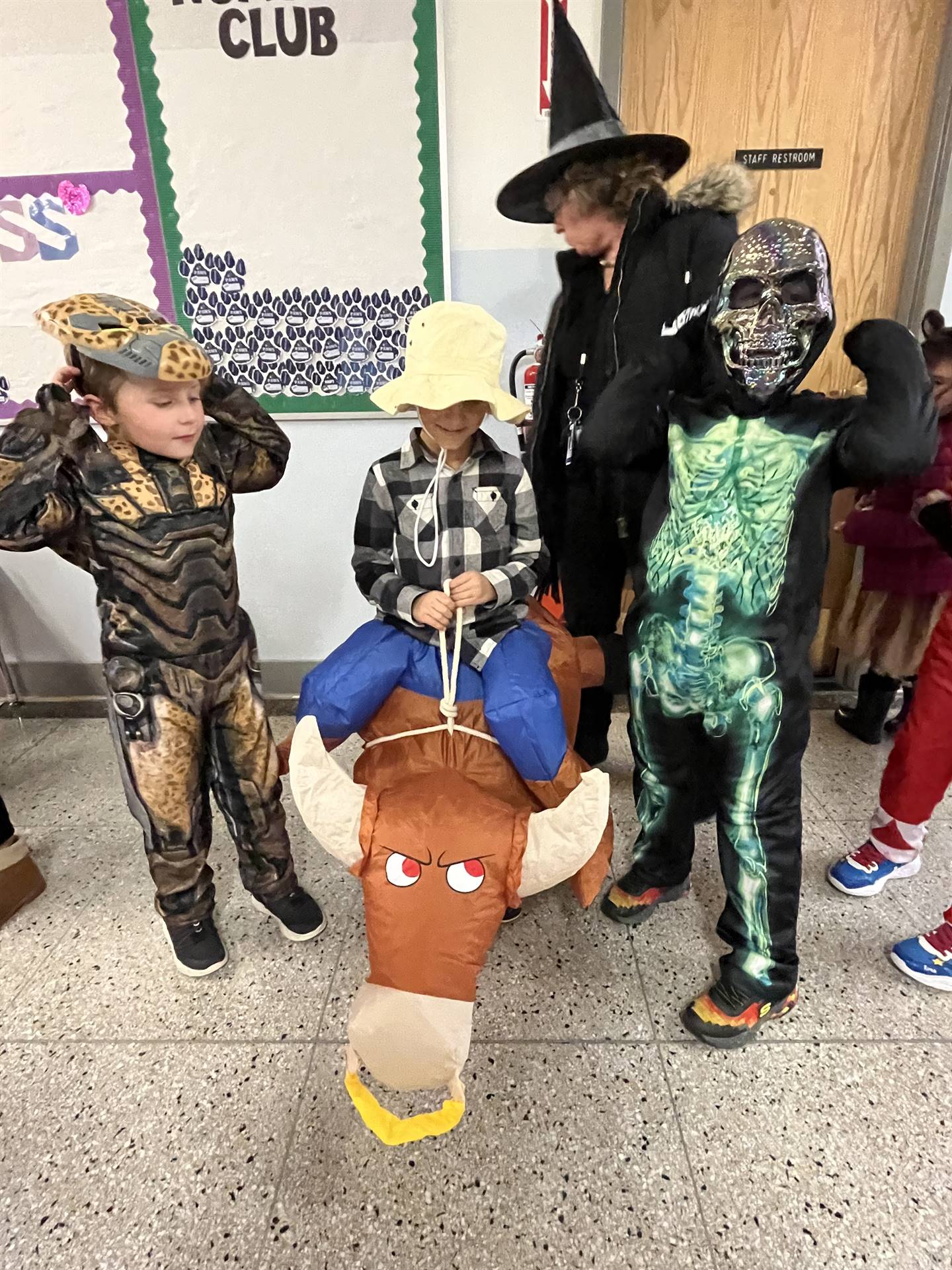group of students dressed up for Halloween