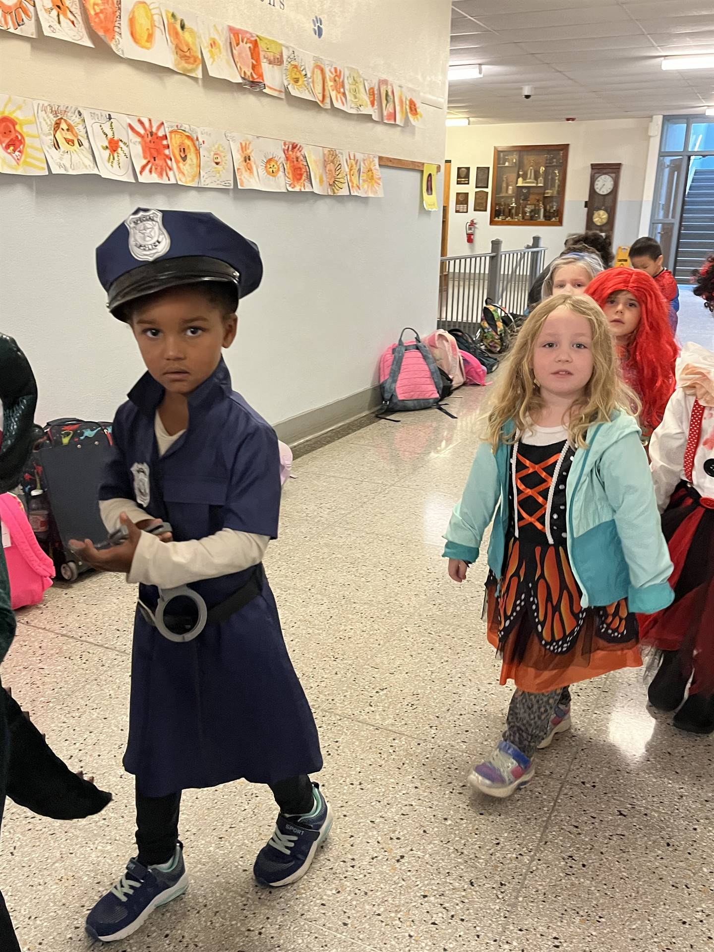 group of students dressed up for Halloween