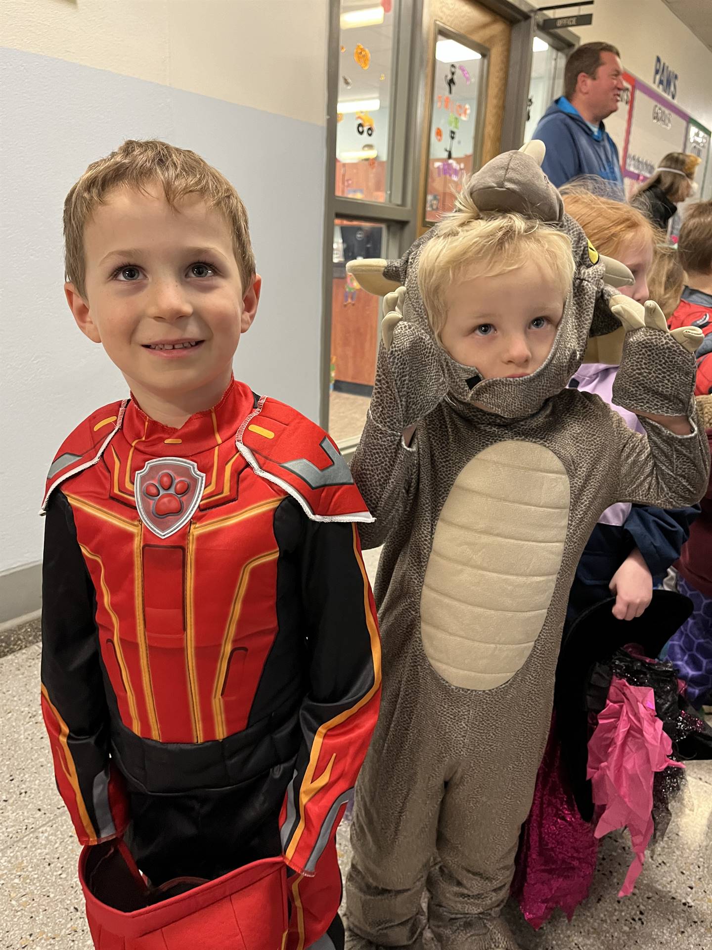 group of 2 students dressed up for Halloween