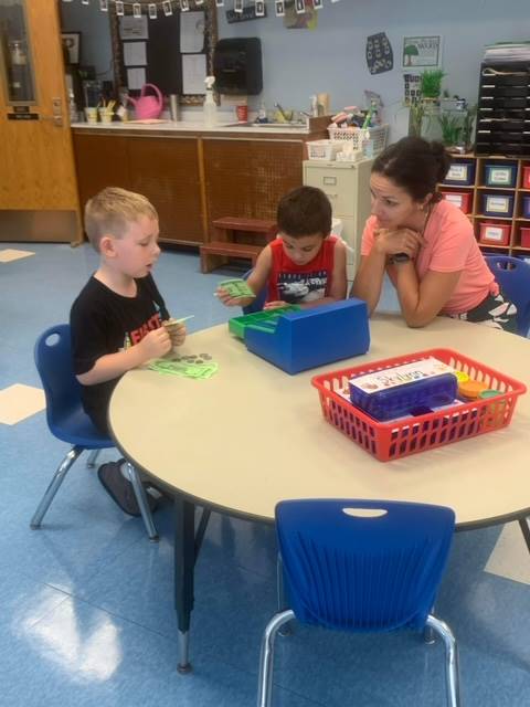 3 students playing