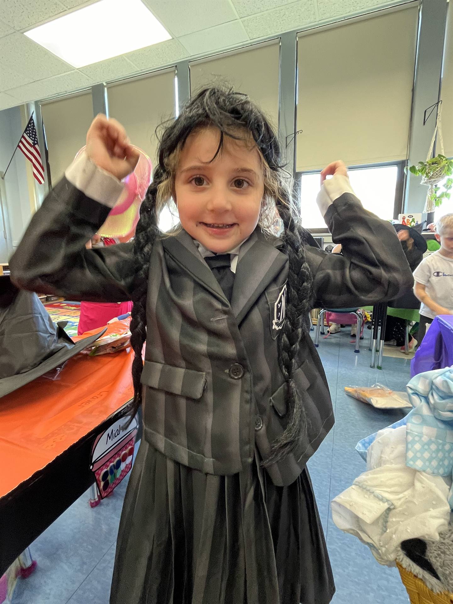 a student dressed in gray