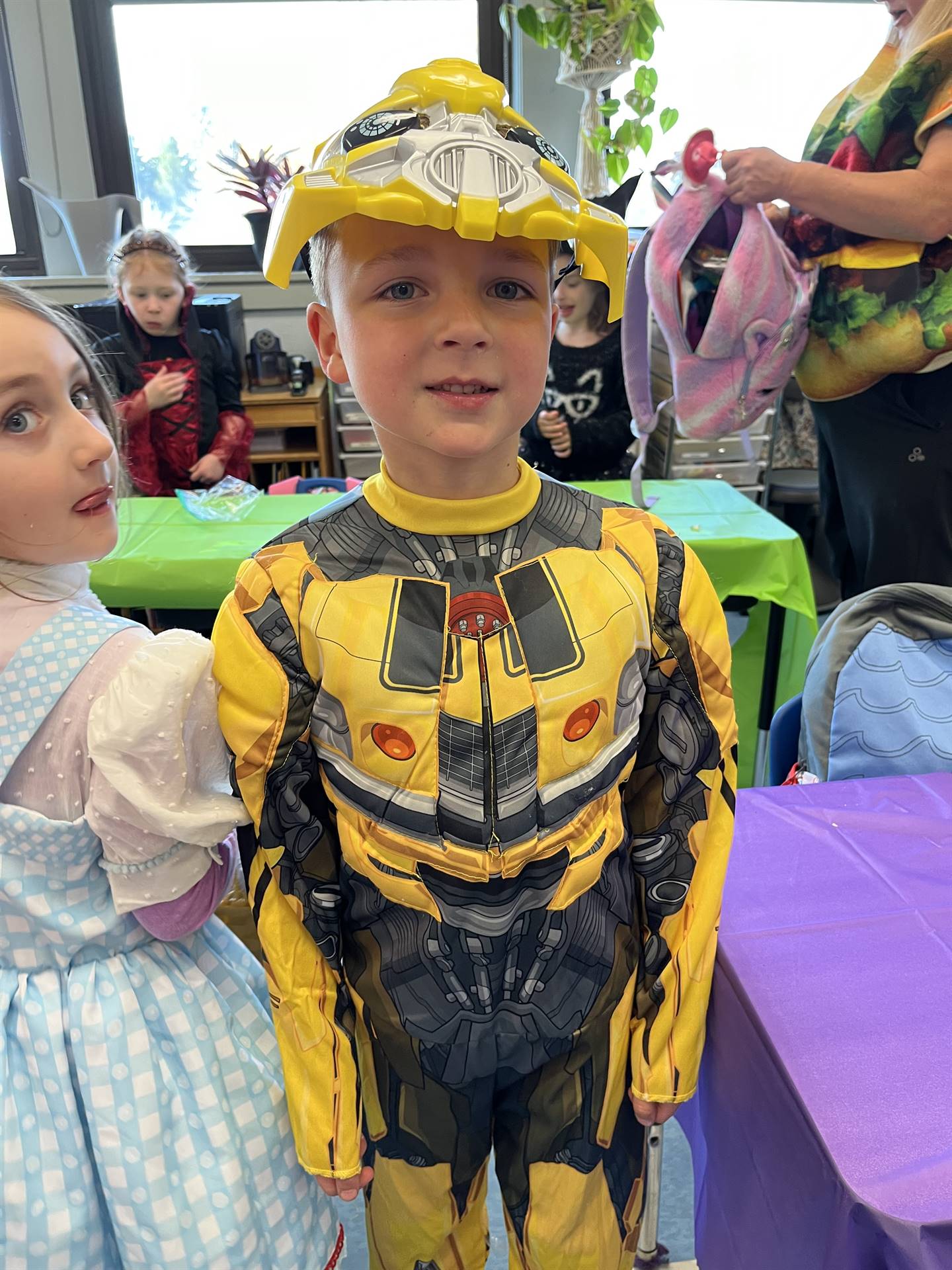 a student dressed up for halloween