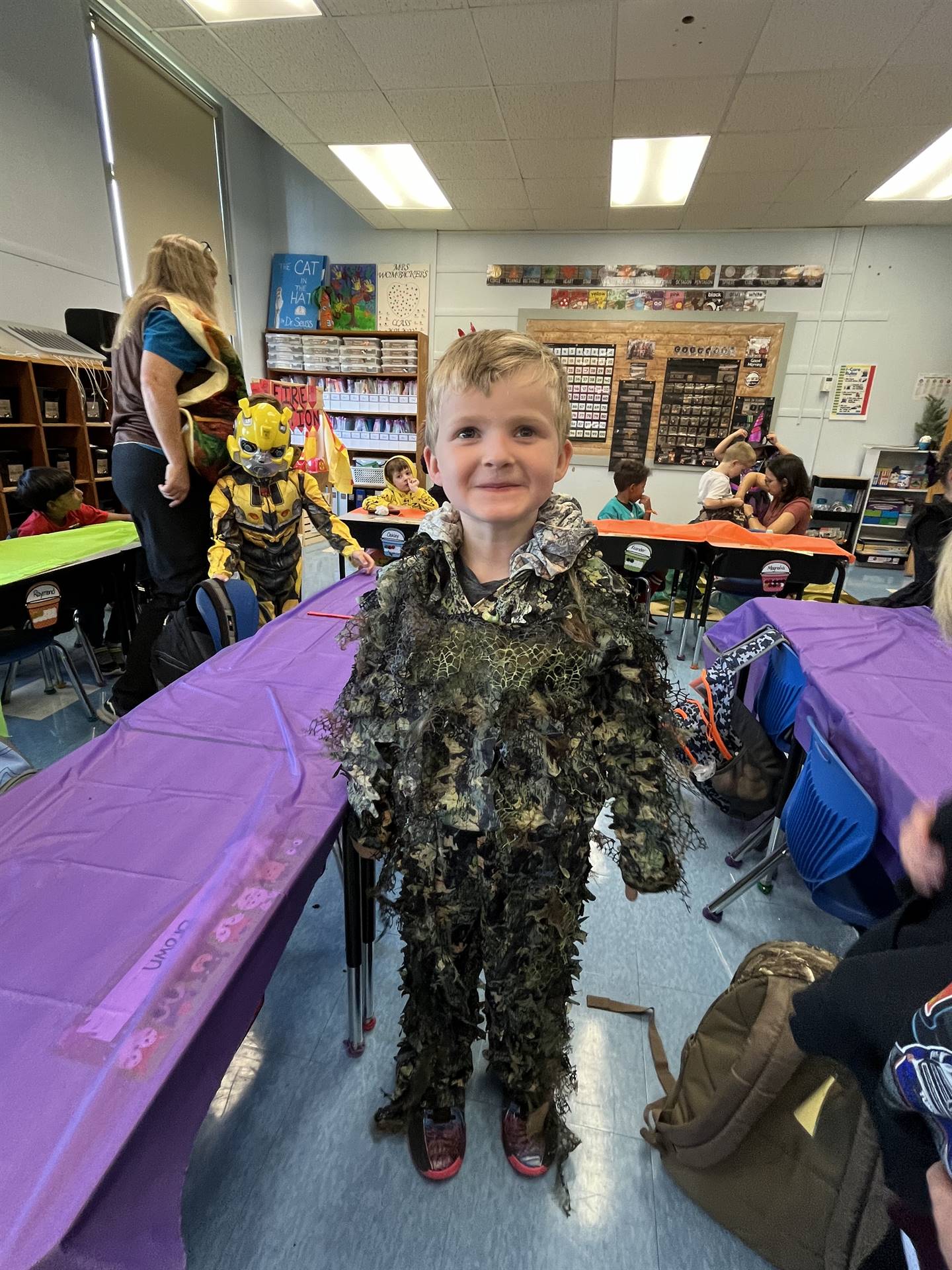 a student dressed in camp