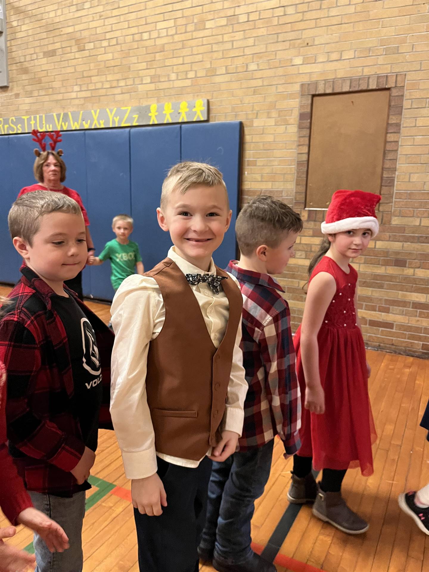 students dressed up for holiday concert