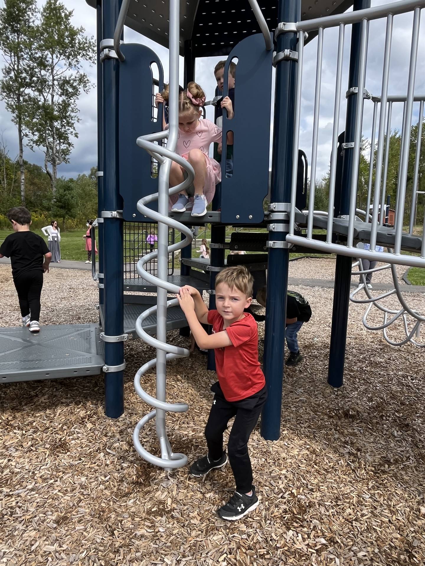student on playground