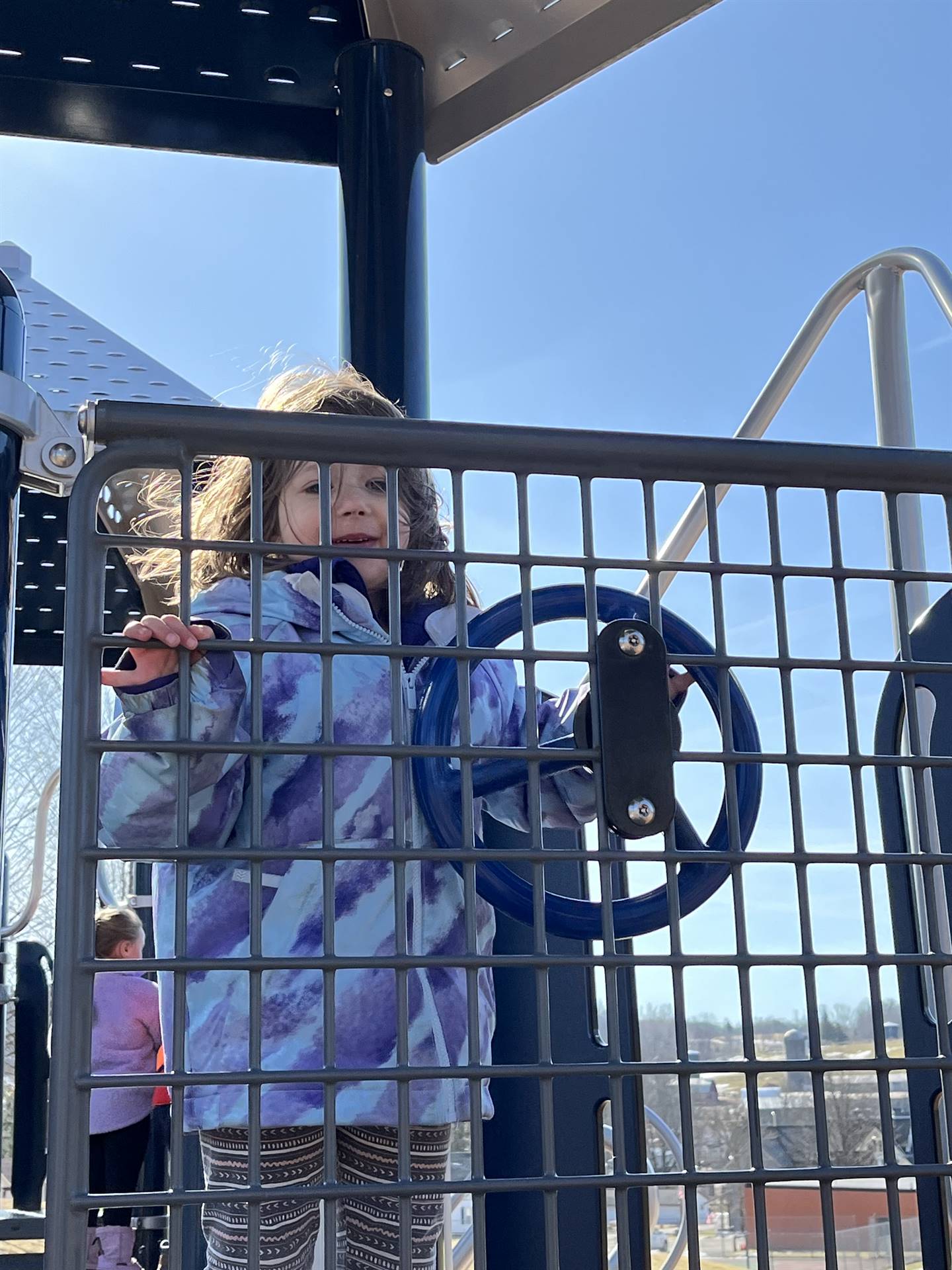 a student on playground